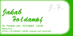 jakab holdampf business card